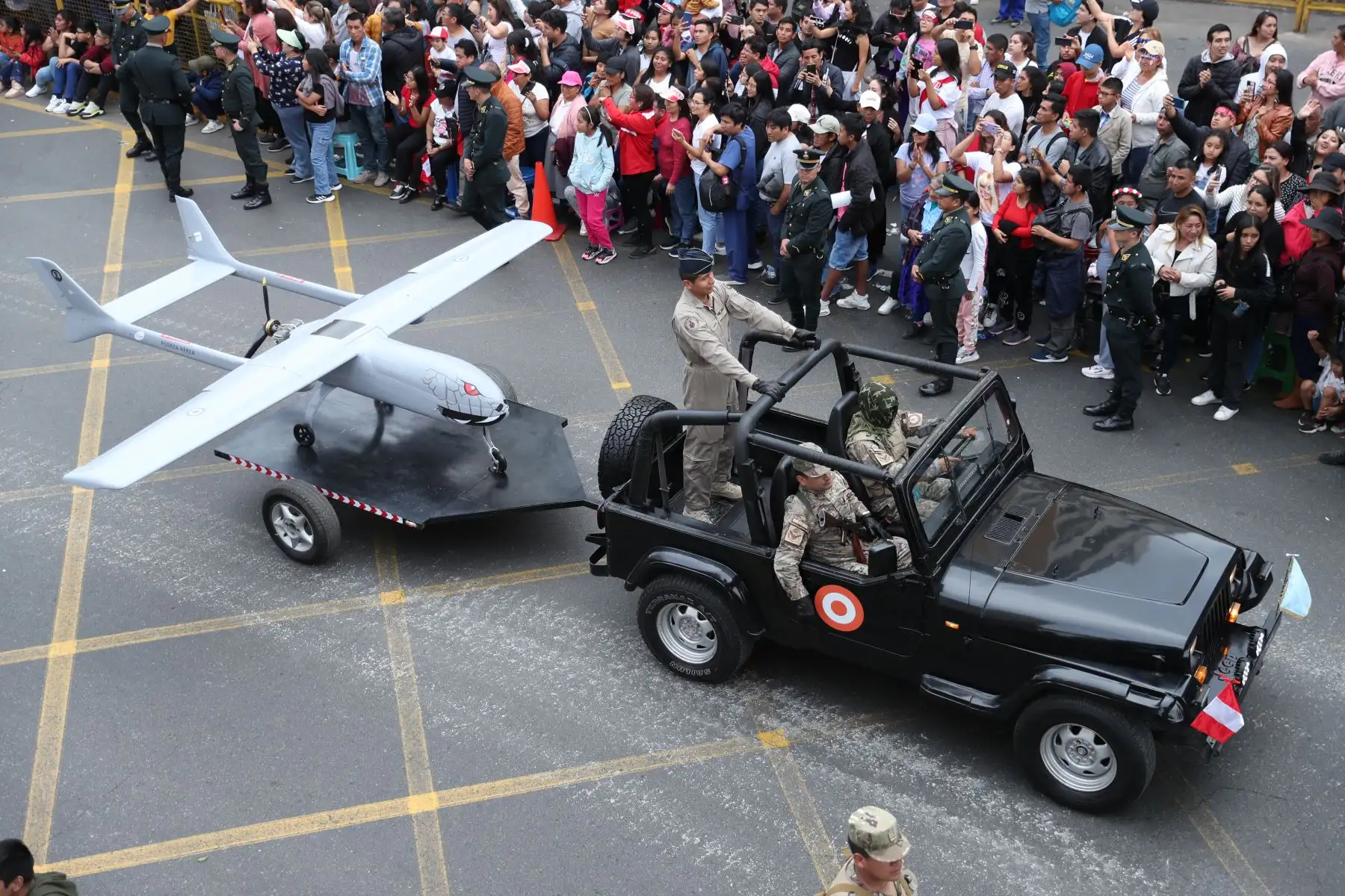 Gran Parada y Desfile Cívico Militar 2023 que se realiza en la emblemática Avenida Brasil, como parte de los actos conmemorativos por el 202 aniversario de la Independencia Nacional del Perú. Foto: ANDINA/Daniel Bracamonte