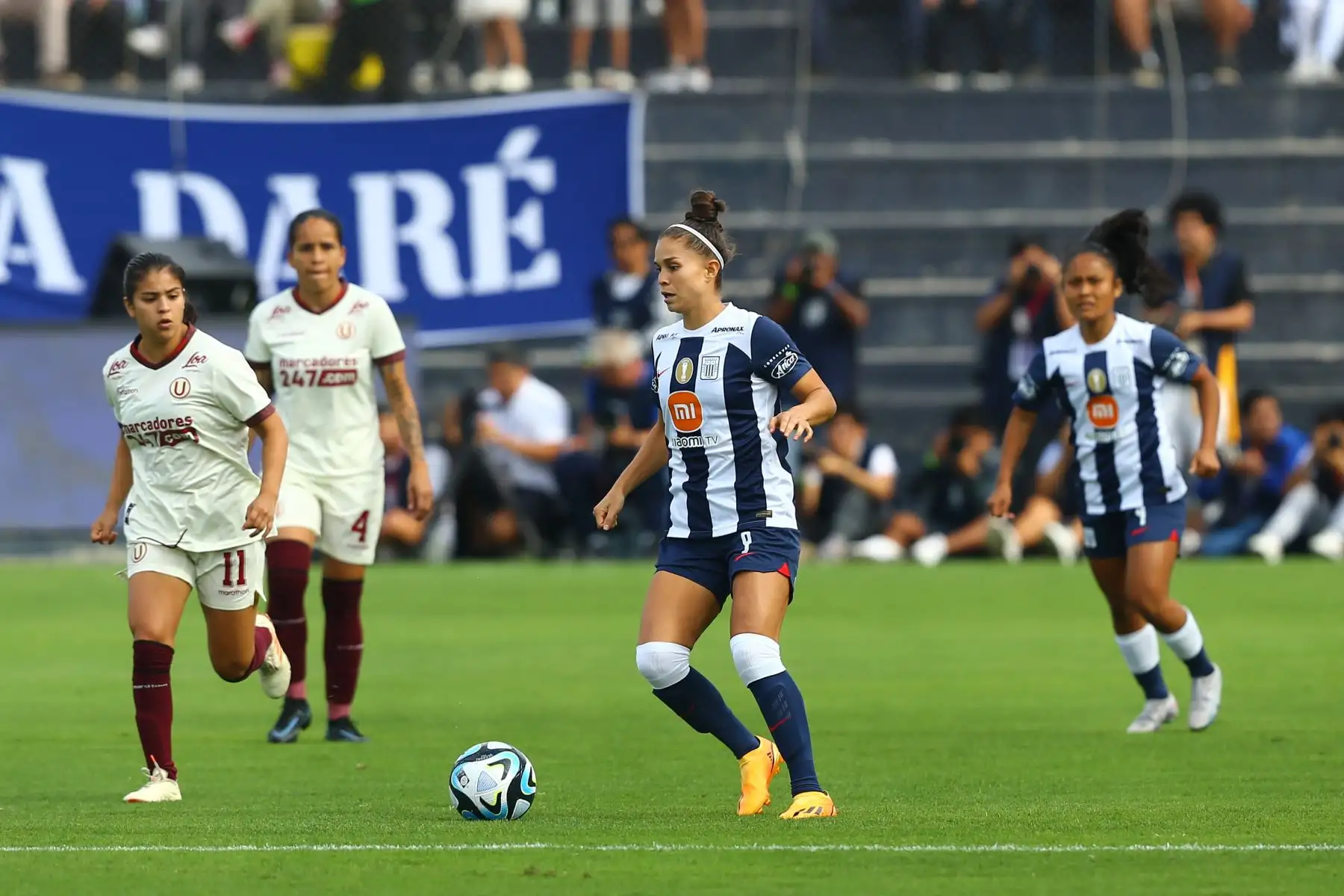 Alianza Lima goleó 4-1 a Universitario por la fecha 4 de los playoffs de la Liga Femenina Perú 2023 en el estadio Alejandro Villanueva. Foto: ANDINA/ Eddy Ramos