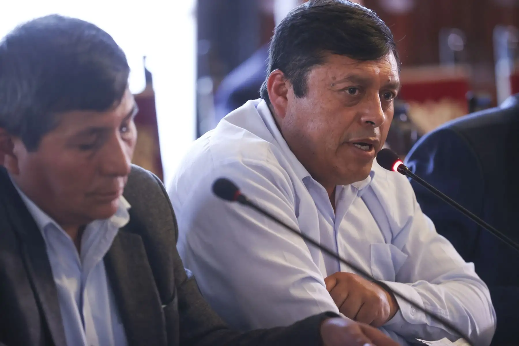 Presidenta Dina Boluarte se reunió con el gobernador regional de Ayacucho, Wilfredo Oscorima, y alcaldes de la provincia de Parinacochas. Foto:ANDINA//Prensa Presidencia