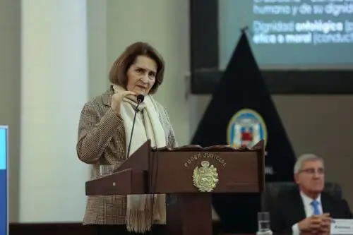 Magistrada del Tribunal Constitucional, Luz Pacheco. INTERNET/Medios