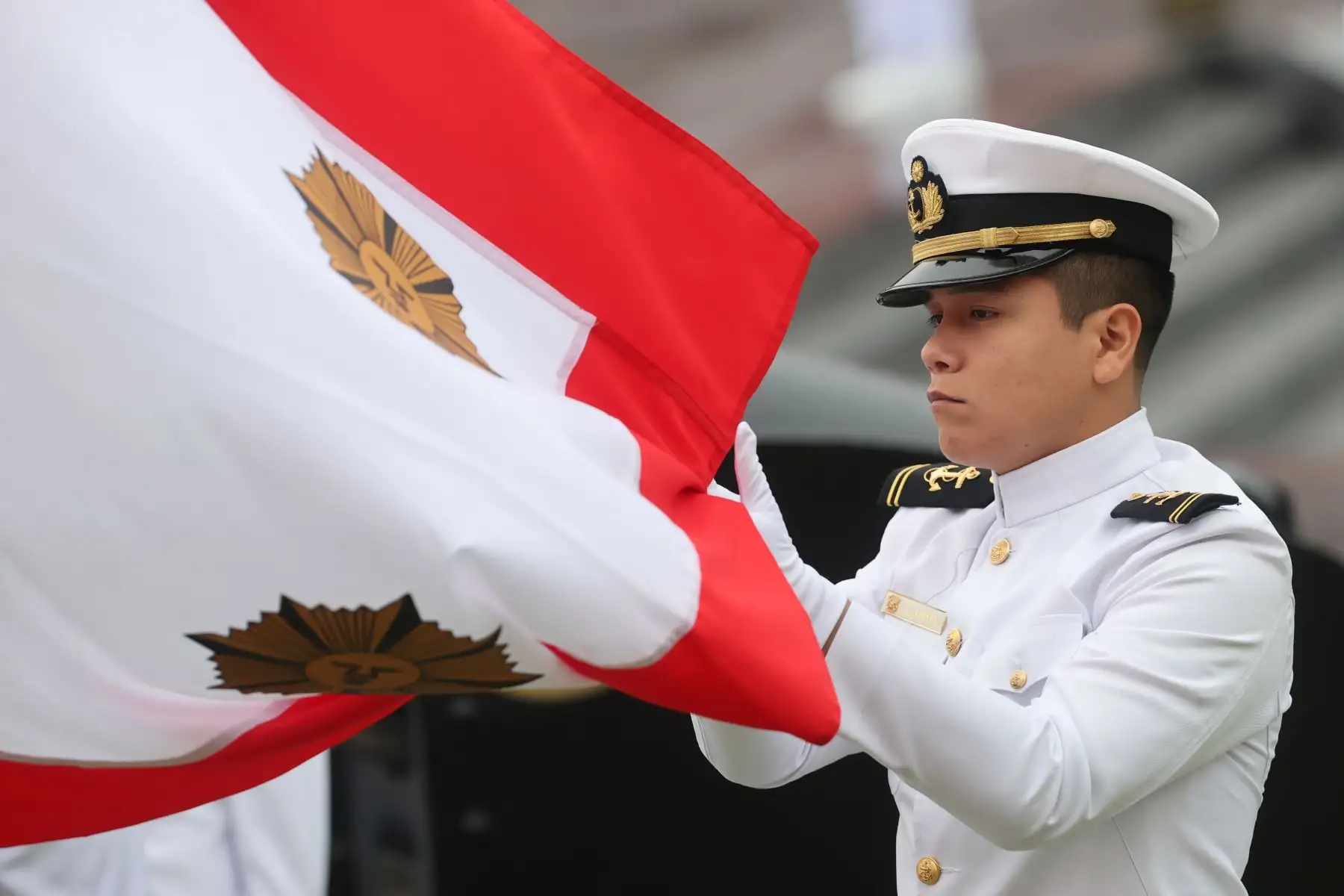 Ceremonia de Asunción del nuevo Comandante General de la Marina de Guerra, vicealmirante Luis José Polar Figari.  Foto: ANDINA/Juan Carlos Guzmán