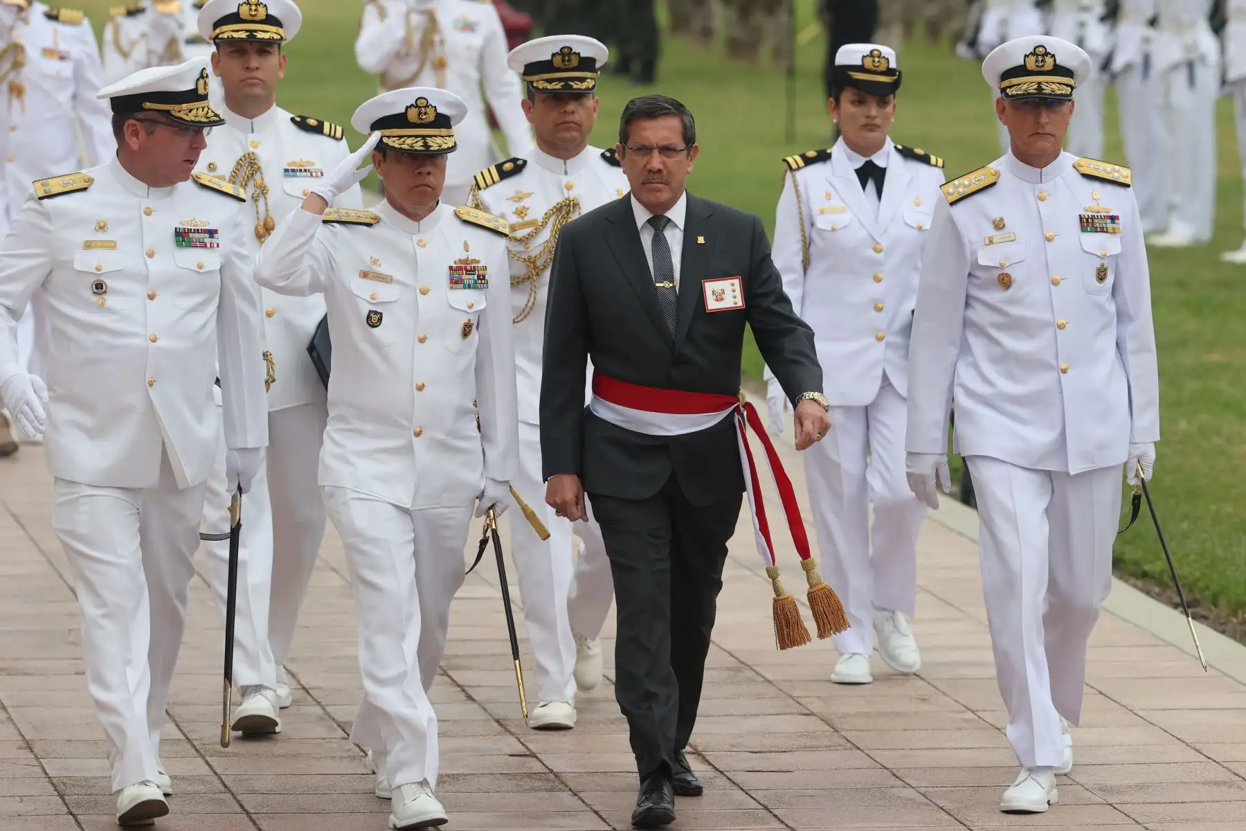 El ministro de Defensa preside la Ceremonia de Asunción del nuevo Comandante General de la Marina de Guerra, vicealmirante Luis José Polar Figari.  Foto: ANDINA/Juan Carlos Guzmán
