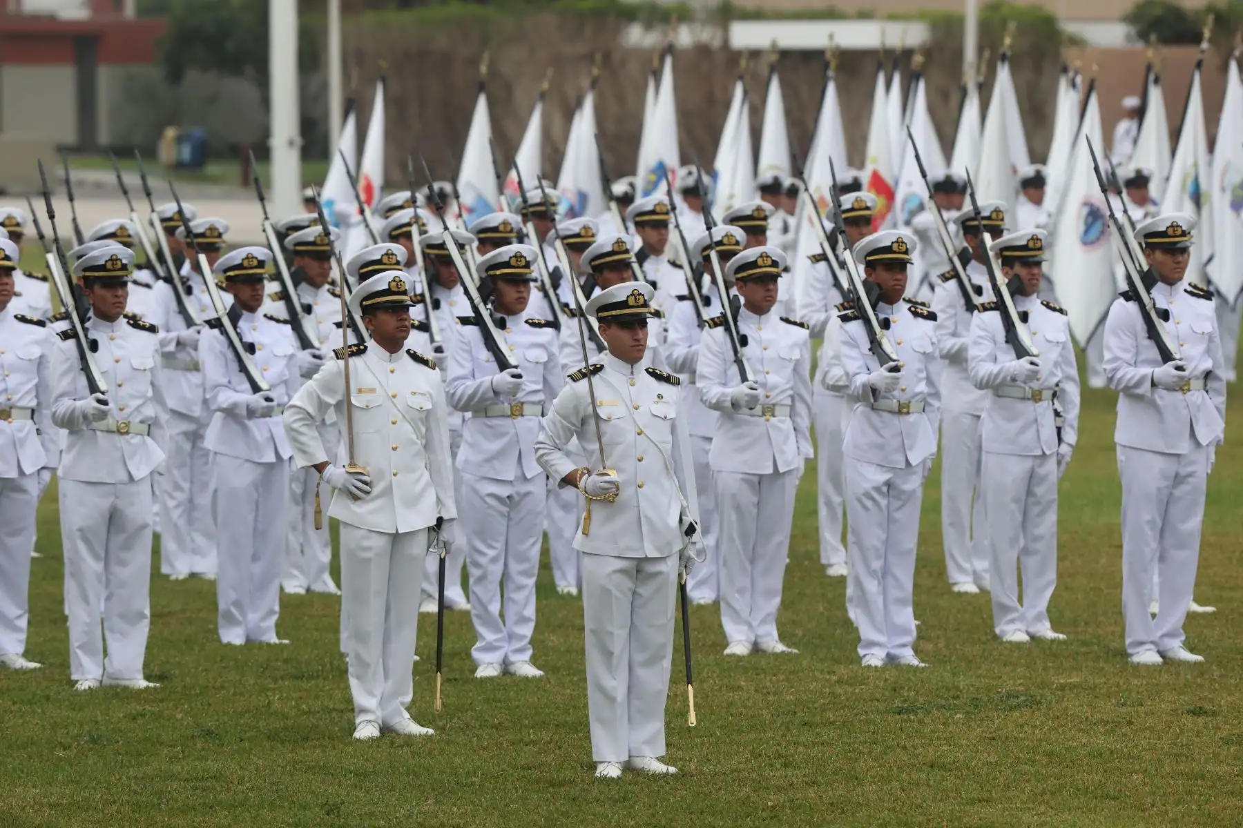 Ceremonia de Asunción del nuevo Comandante General de la Marina de Guerra, vicealmirante Luis José Polar Figari.  Foto: ANDINA/Juan Carlos Guzmán