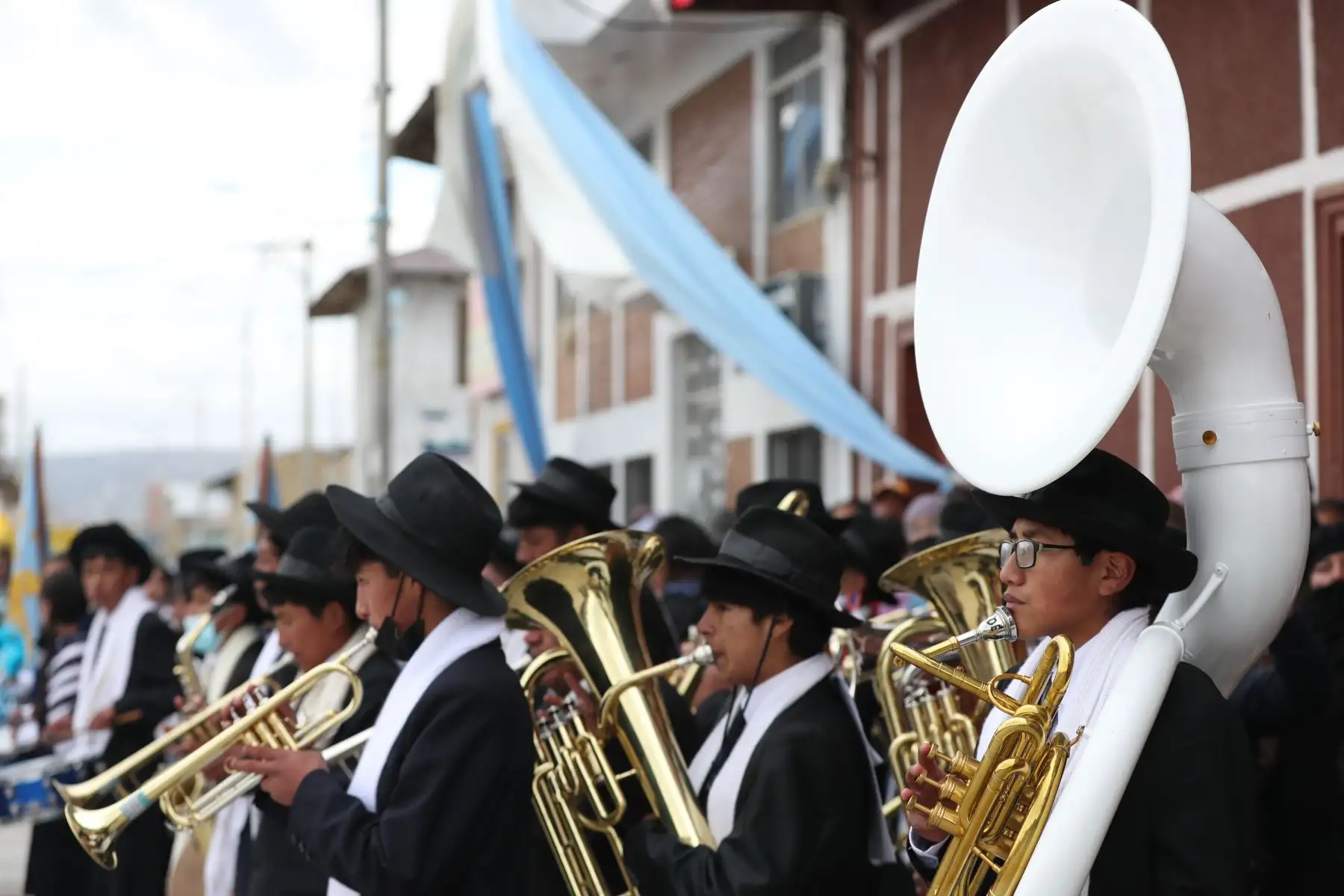 En la Plaza de Armas de Junín se realizan pasacalles, bailes y escenificaciones históricas de la gesta independentista del Perú como parte de las celebraciones previas a conmemorarse la Batalla de Junín el 6 de agosto. Foto: ANDINA/Daniel Bracamonte