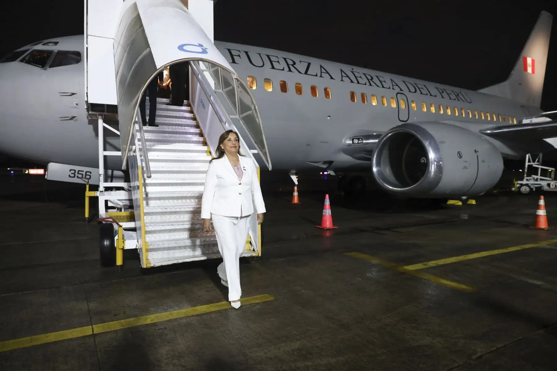 Presidenta Dina Boluarte llega a la ciudad de Belém do Pará (Brasil) para participar de la IV Reunión de Presidentes de los Estados partes en el Tratado de Cooperación Amazónica (TCA)