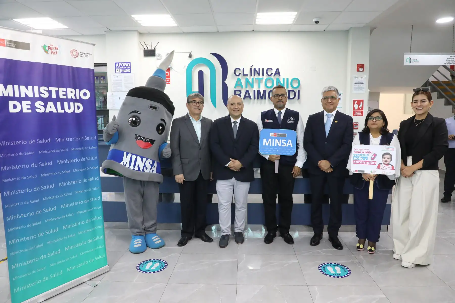 Gracias al trabajo articulado entre el Ministerio de Salud (Minsa) y la Asociación de Clínicas Particulares del Perú (ACP), la clínica Antonio Raimondi se convierte en la primera en ofrecer todas las vacunas del Esquema Regular completamente gratuitas, para seguir protegiendo a más niñas y niños contra la polio y sarampión.
Foto: ANDINA/MINSA