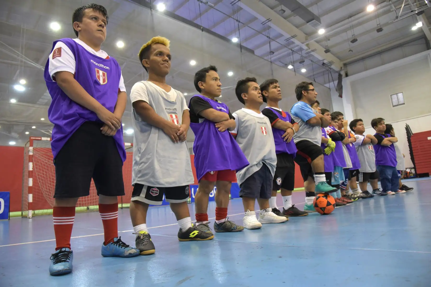 El fútbol de talla baja pide reconocimiento internacional y a tres meses del Primer Mundial de la historia que se celebrará en Argentina, la selección peruana inicia su preparación en el Polideportivo 1 de la sede Legado VIDENA. Foto: ANDINA/ Legado