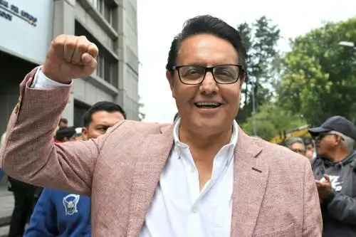 Fernando Villavicencio en imagen de archivo. El candidato presidencial fue asesinado hoy en Quito. Foto: AFP