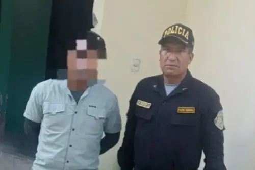 Los detenidos fueron identificados como Roily Quispe Huanaco y Juan Carlos Cuba León. Foto: ANDINA/Difusión