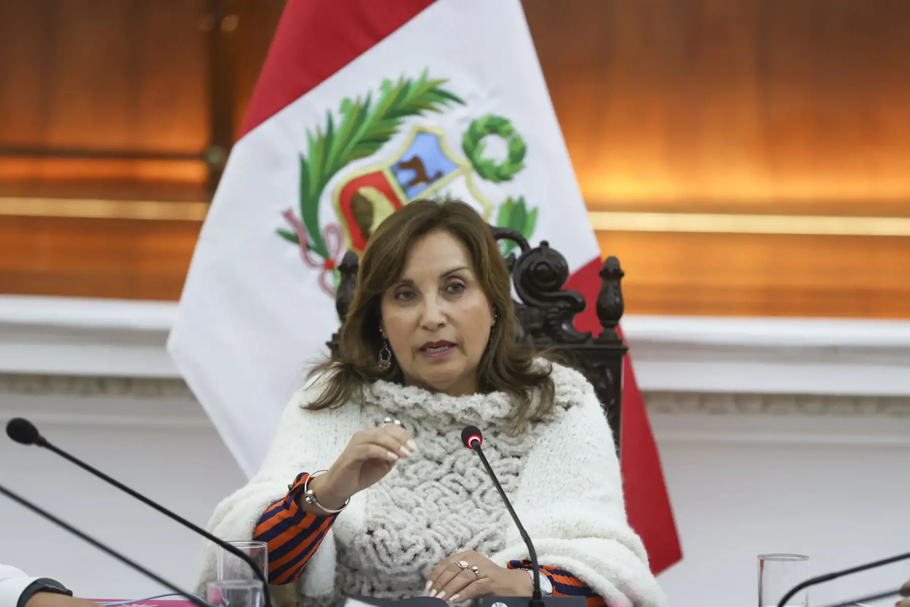Presidenta de la República Dina Ercilia Boluarte Zegarra se reunió con pescadores y armadores artesanales, en Palacio de Gobierno.
Foto: ANDINA/Presidencia Perú