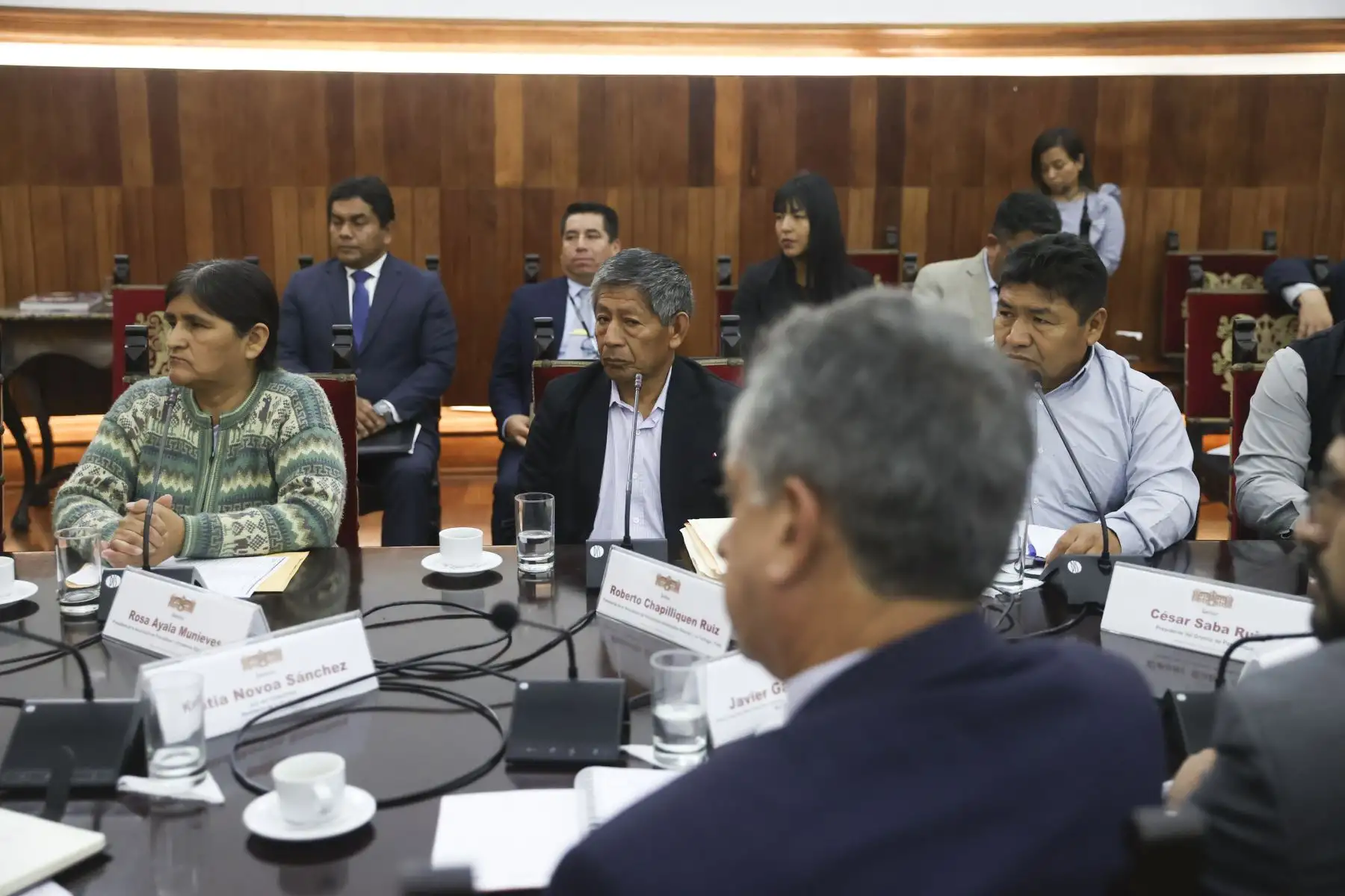 Presidenta de la República Dina Ercilia Boluarte Zegarra se reunió con pescadores y armadores artesanales, en Palacio de Gobierno.
Foto: ANDINA/Presidencia Perú