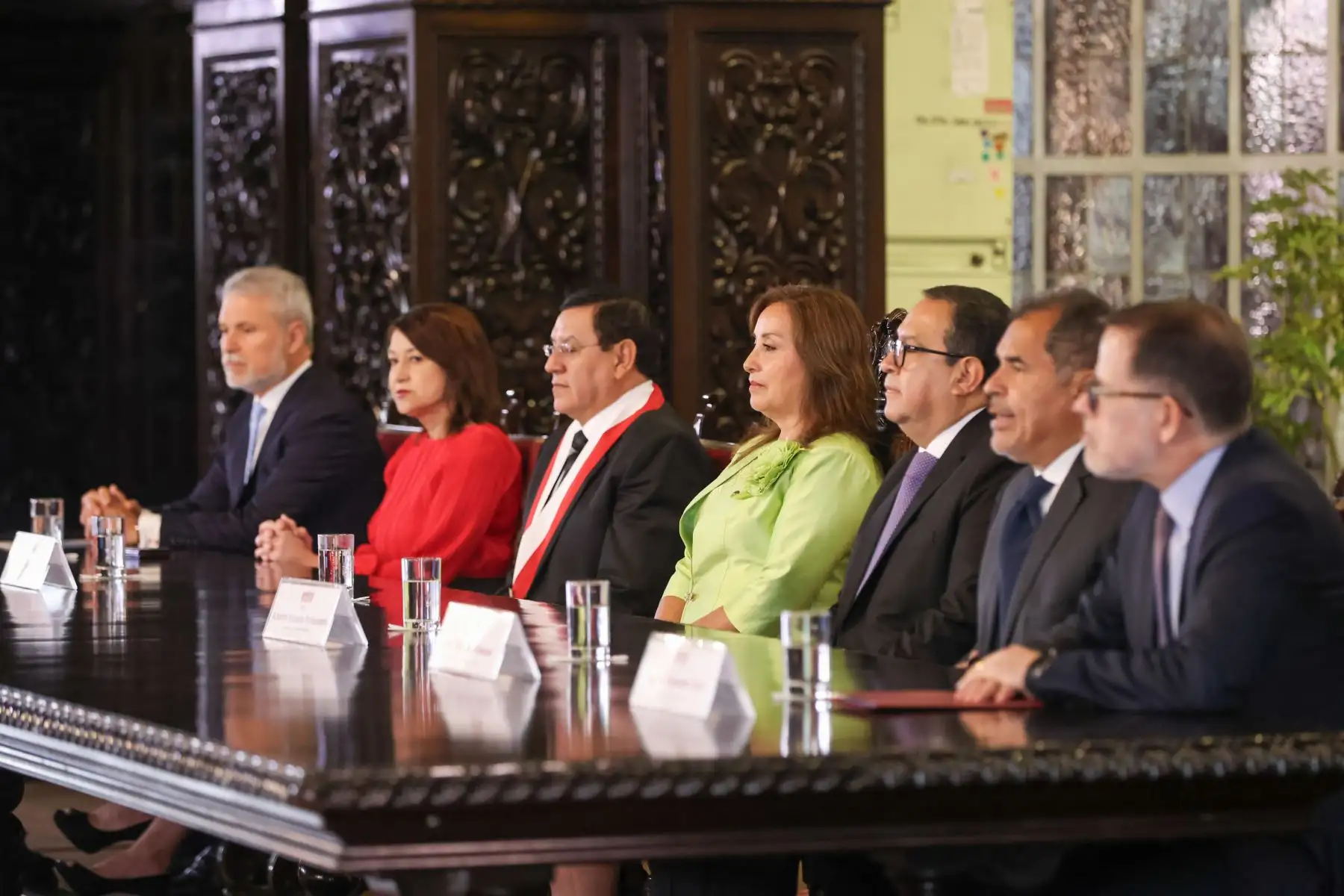 Presidenta de la república, Dina Boluarte lidera ceremonia de presentación de la presidencia pro tempore del Perú de la Alianza del Pacífico. Foto:ANDINA/prensa Presidencia