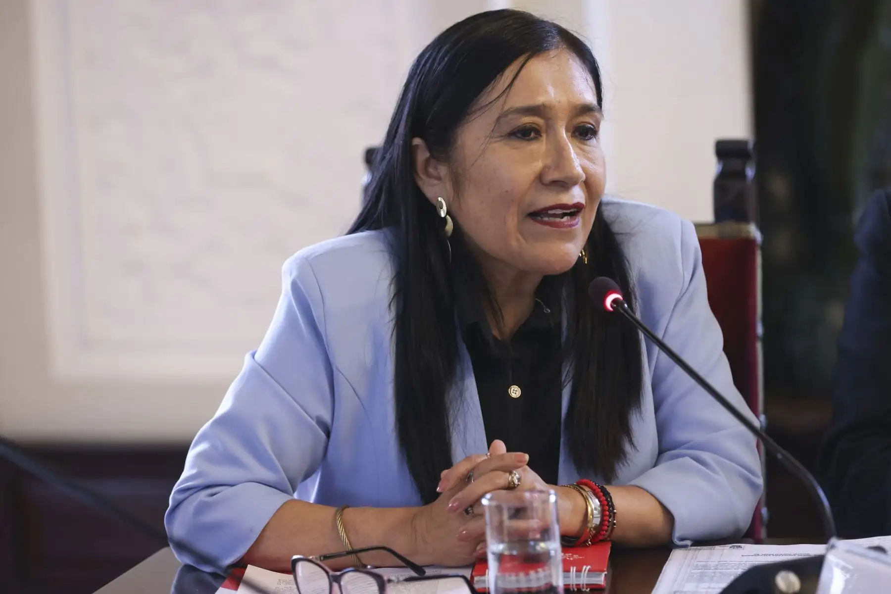 Presidenta Dina Ercilia Boluarte Zegarra sostiene reunión con gobernador regional y alcaldes de Lambayeque en Palacio de Gobierno. Foto: ANDINA/Prensa Presidencia