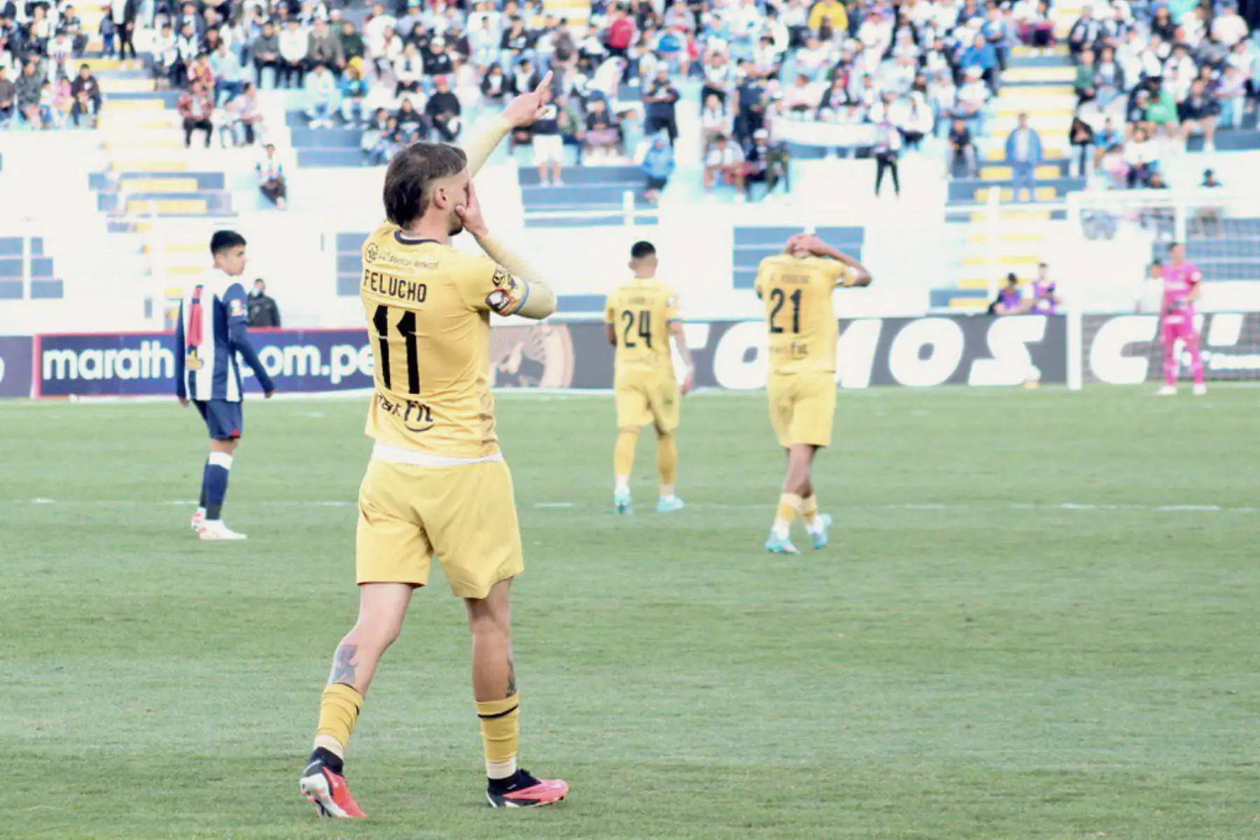 Alianza Lima empata 1 a 1 con el Cusco FC en el Estadio Inca Garcilaso de la Vega.
Foto: @LigaFutProf
