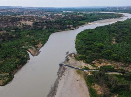 El río Tumbes presenta niveles normales para esta época del año, determinó la ANA que descartó un déficit hídrico en esa región. ANDINA/Difusión