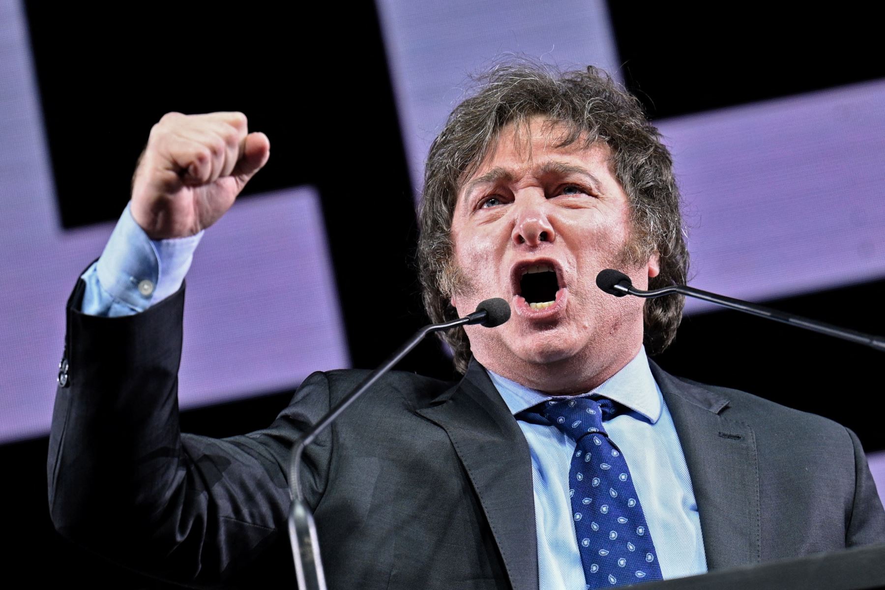 Javier Milei, candidato a la presidencia de Argentina. Foto: AFP