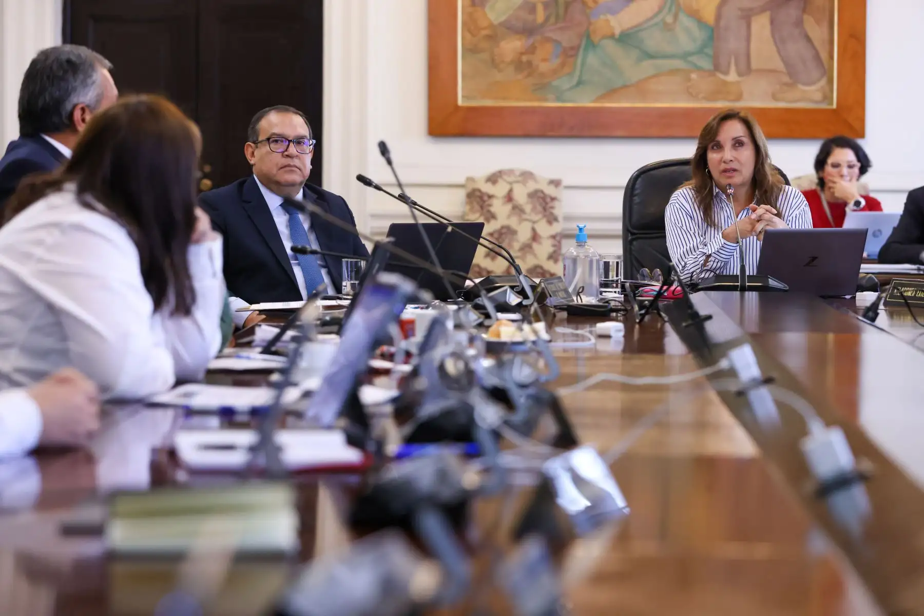 Presidenta de la república, Dina Ercilia Boluarte Zegarra, lidera sesión del Consejo de Ministros.
Foto: ANDINA/Prensa Presidencia