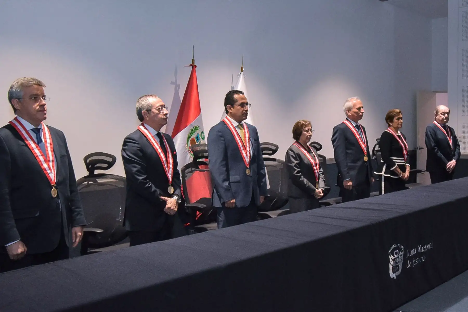 Miembros de la Junta Nacional de Justicia. ANDINA/Difusión