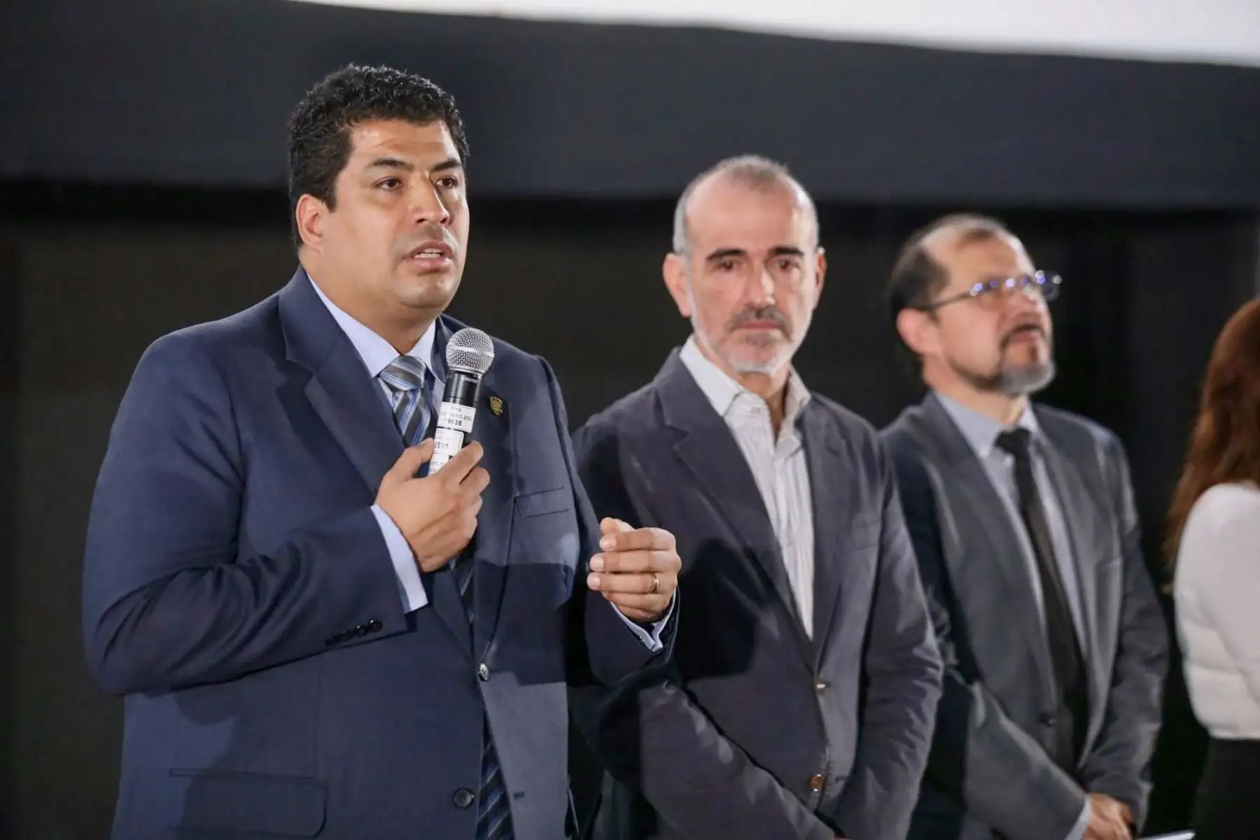 El titular del ministerio de Trabajo y Promoción del Empleo, Fernando Varela, lideró el lanzamiento de la red Aliados Sunafil: Juntos por el trabajo decente, una iniciativa estratégica que busca difundir y promover el cumplimiento de los derechos y obligaciones sociolaborales y de la seguridad y salud en el trabajo.
Foto: ANDINA / MINTRA