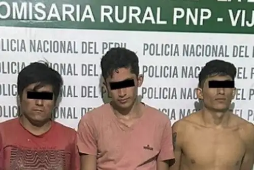 Cinco personas, entre ellos dos menores de edad, fueron intervenidos por agentes de la comisaría rural de Vijus, anexo del distrito y provincia de Pataz, en la región La Libertad, tras ser sorprendidos hurtando mineral con la ayuda de explosivos.