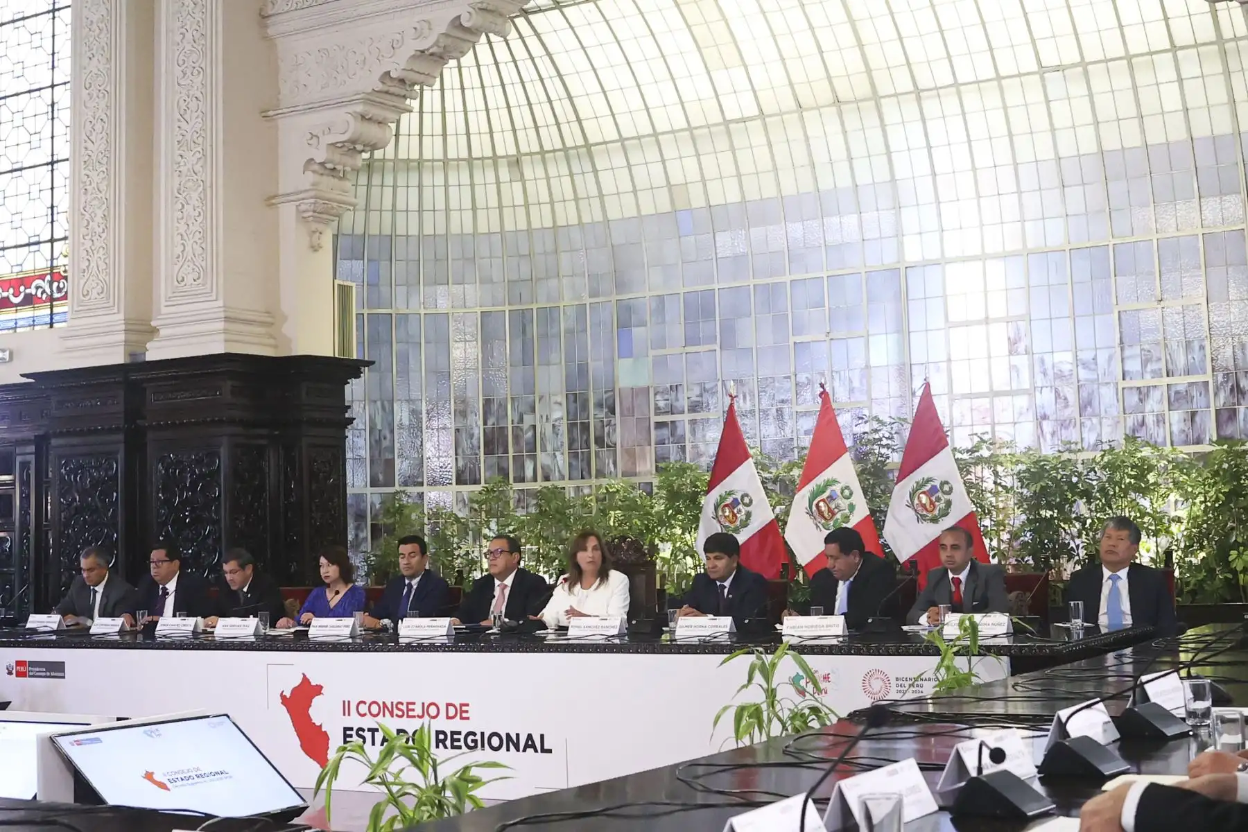 Presidenta Dina Boluarte participa en la sesión de clausura del II Consejo de Estado Regional Foto: ANDINA/Presidencia Perú