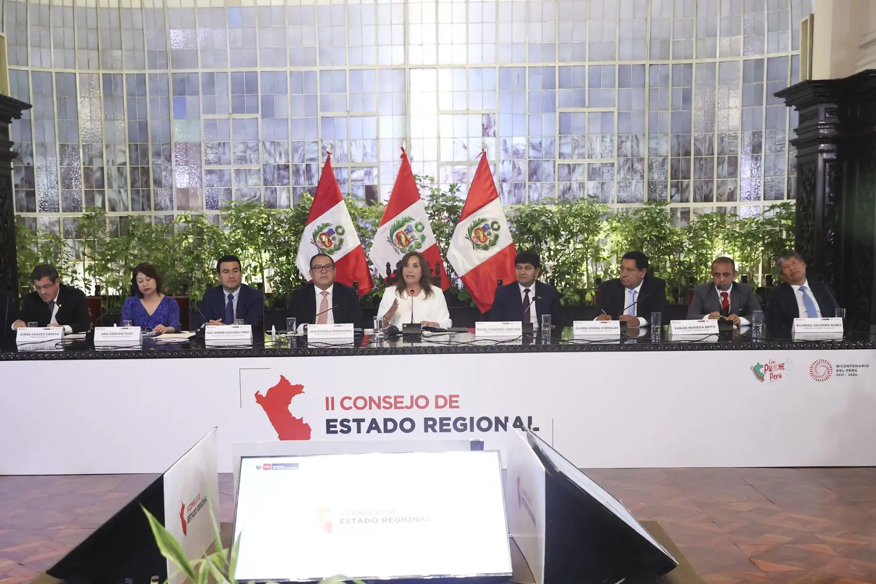 Presidenta Dina Boluarte participa en la sesión de clausura del II Consejo de Estado Regional Foto: ANDINA/Presidencia Perú