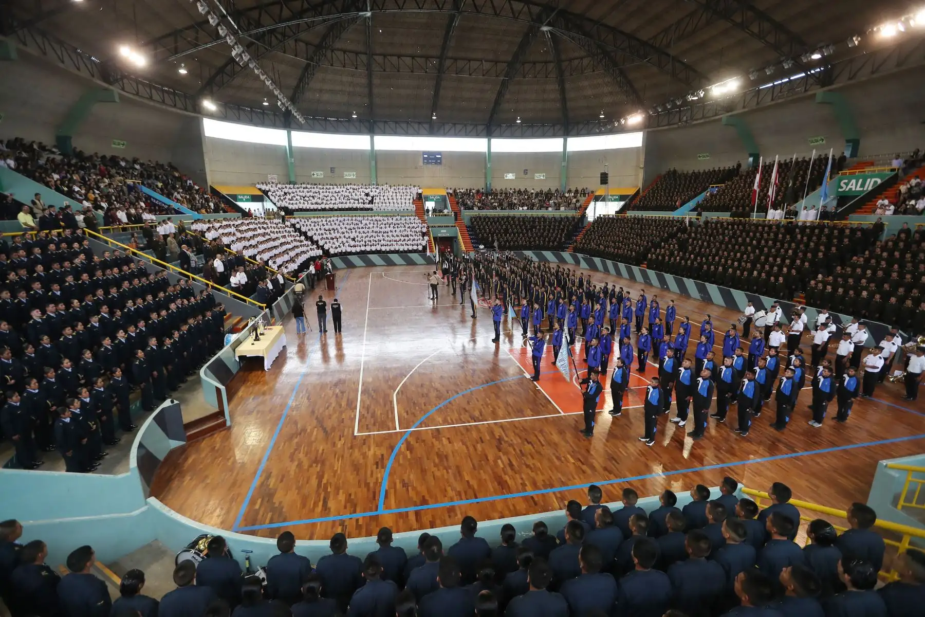 Inauguración de los Juegos deportivos militares 2023 reúne a más de 1200 deportistas del Ejército, Marina de Guerra, Policía Nacional de diferentes disciplinas, entre el 18 de agosto y el 8 de noviembre en diversas sedes militares de Lima. Foto: ANDINA/Ricardo Cuba