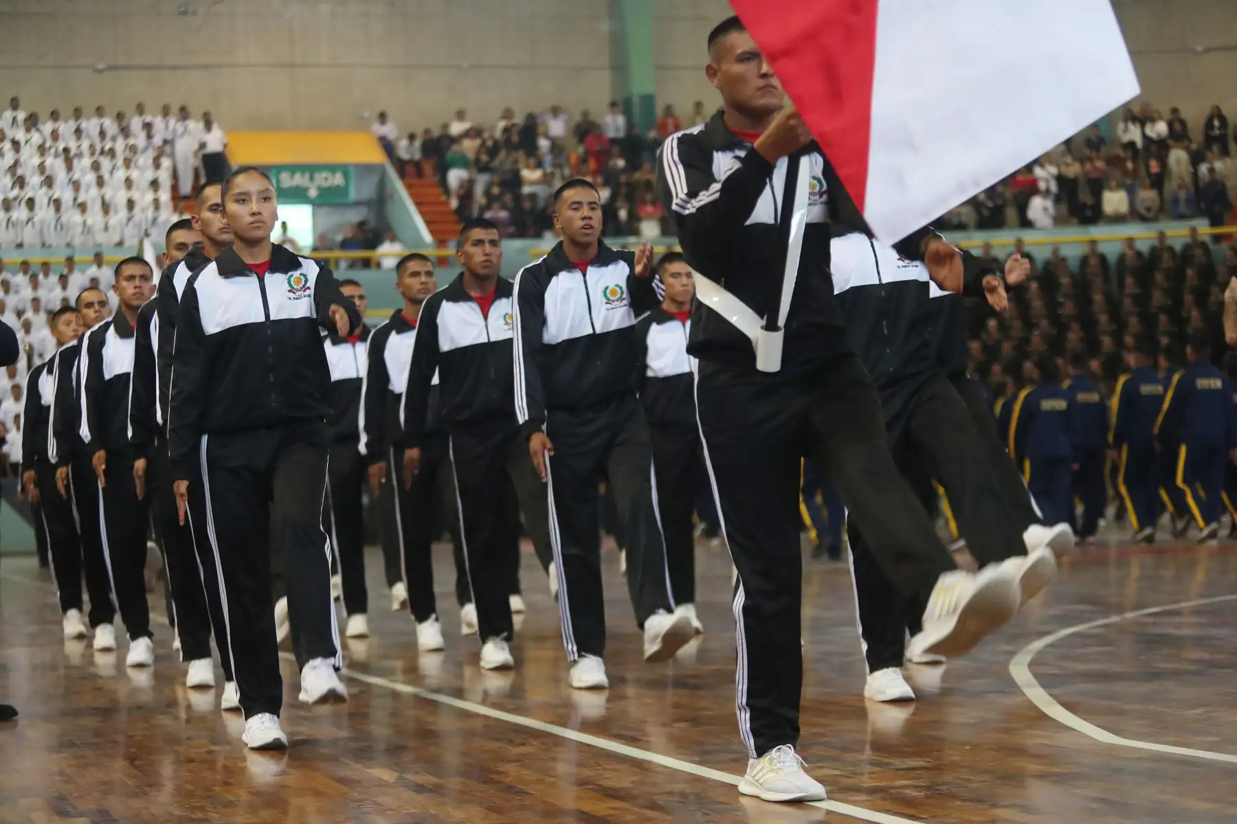 Inauguración de los Juegos deportivos militares 2023 reúne a más de 1200 deportistas del Ejército, Marina de Guerra, Policía Nacional de diferentes disciplinas, entre el 18 de agosto y el 8 de noviembre en diversas sedes militares de Lima. Foto: ANDINA/Ricardo Cuba