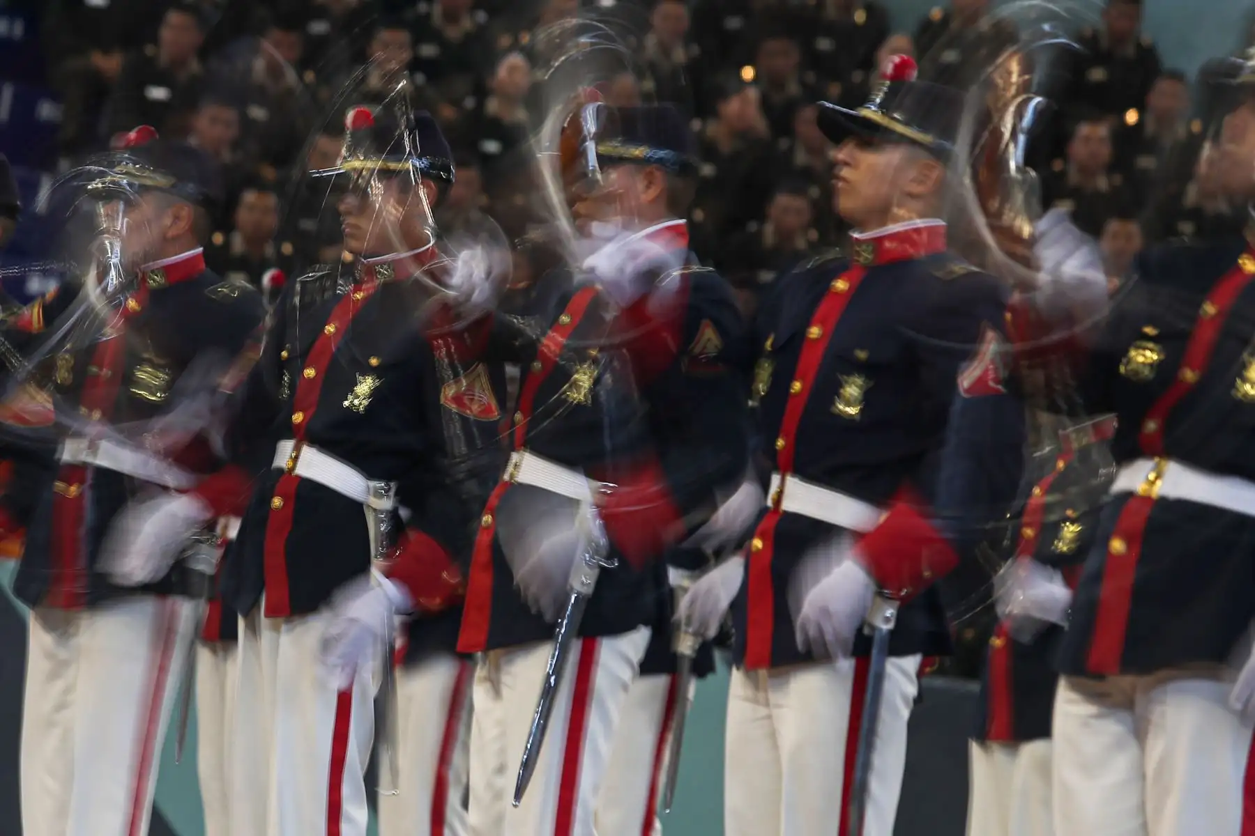 Inauguración de los Juegos deportivos militares 2023 reúne a más de 1200 deportistas del Ejército, Marina de Guerra, Policía Nacional de diferentes disciplinas, entre el 18 de agosto y el 8 de noviembre en diversas sedes militares de Lima. Foto: ANDINA/Ricardo Cuba