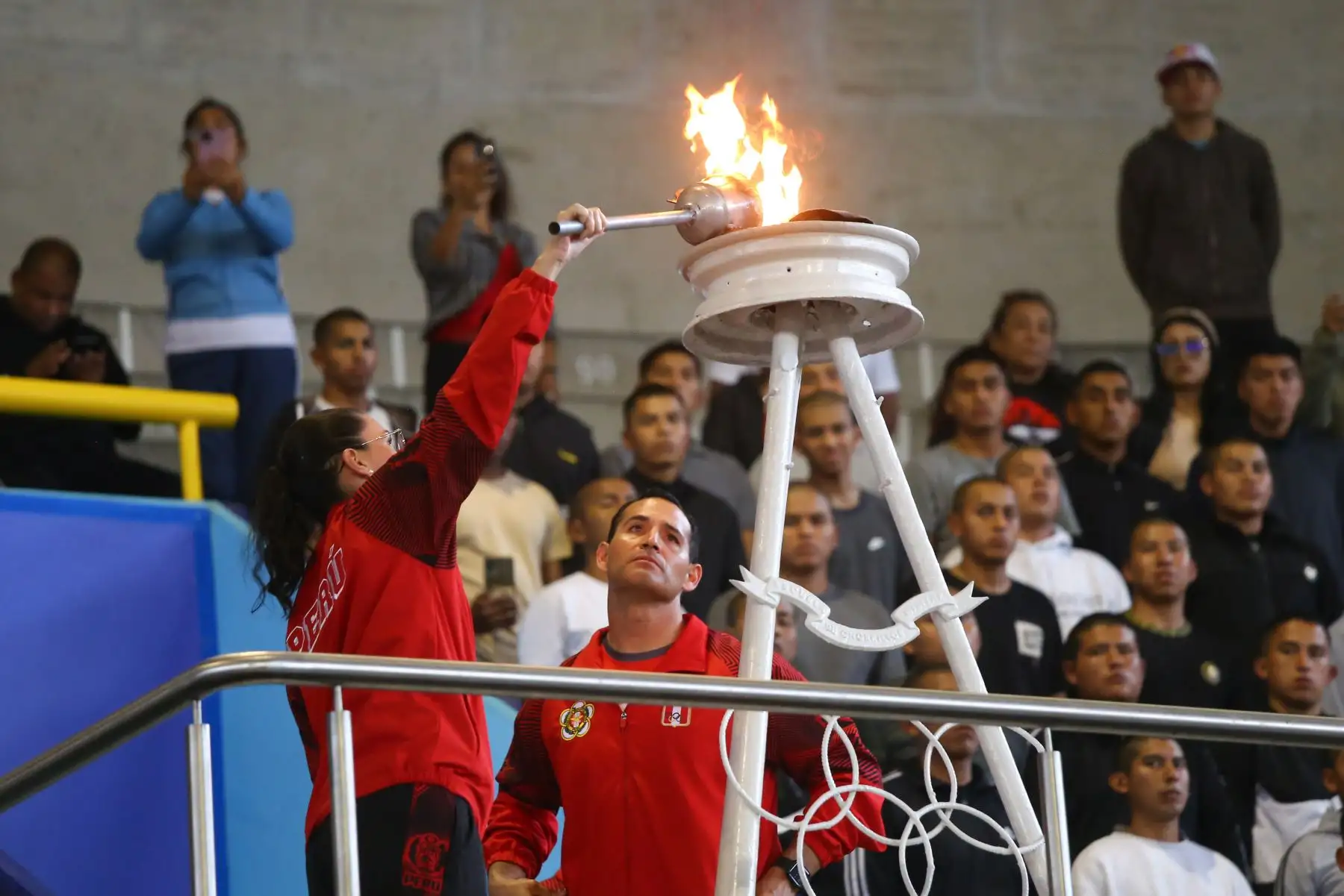 Inauguración de los Juegos deportivos militares 2023 reúne a más de 1200 deportistas del Ejército, Marina de Guerra, Policía Nacional de diferentes disciplinas, entre el 18 de agosto y el 8 de noviembre en diversas sedes militares de Lima. 
Foto: ANDINA/MINDEF