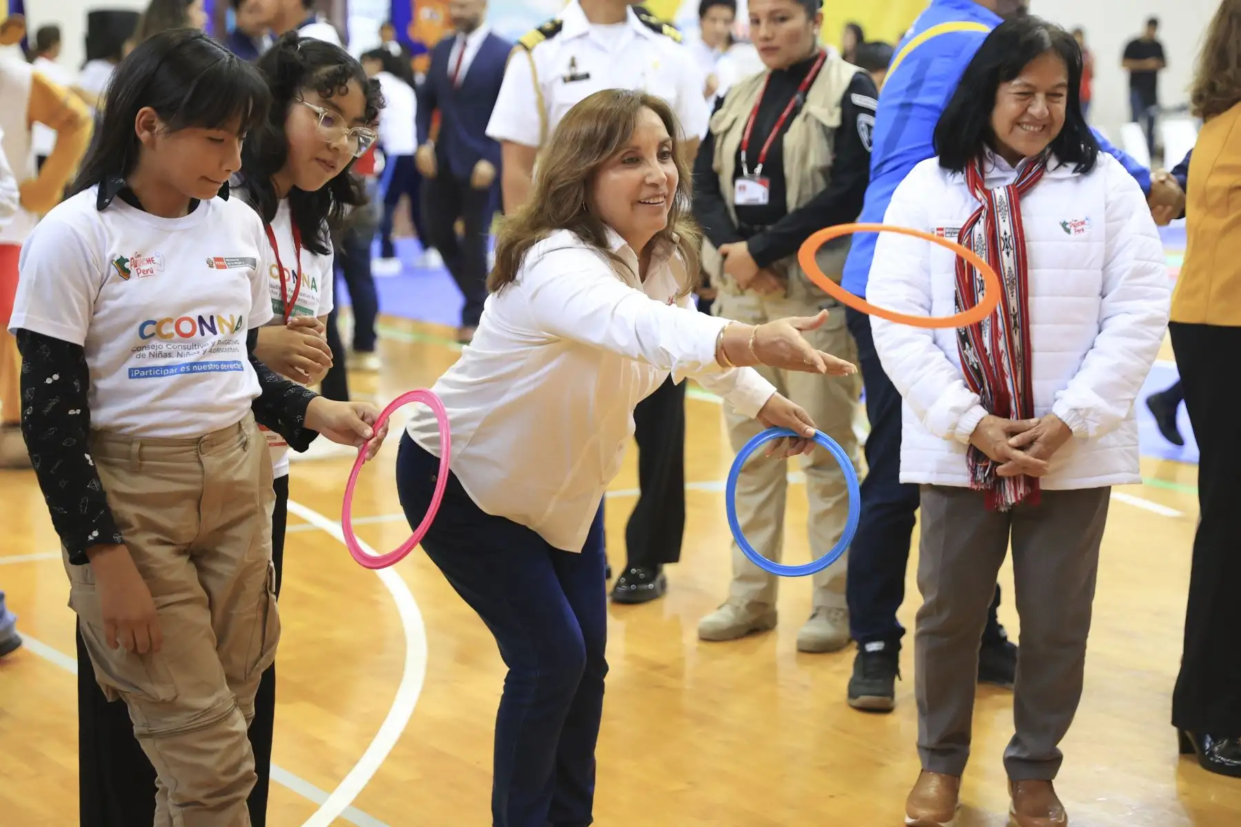 La presidenta Dina Boluarte participó de un encuentro con el Consejo Consultivo y Participativo de niñas, niños y adolescentes, en el marco del Día del Niño.
Foto: ANDINA/Presidencia Perú
