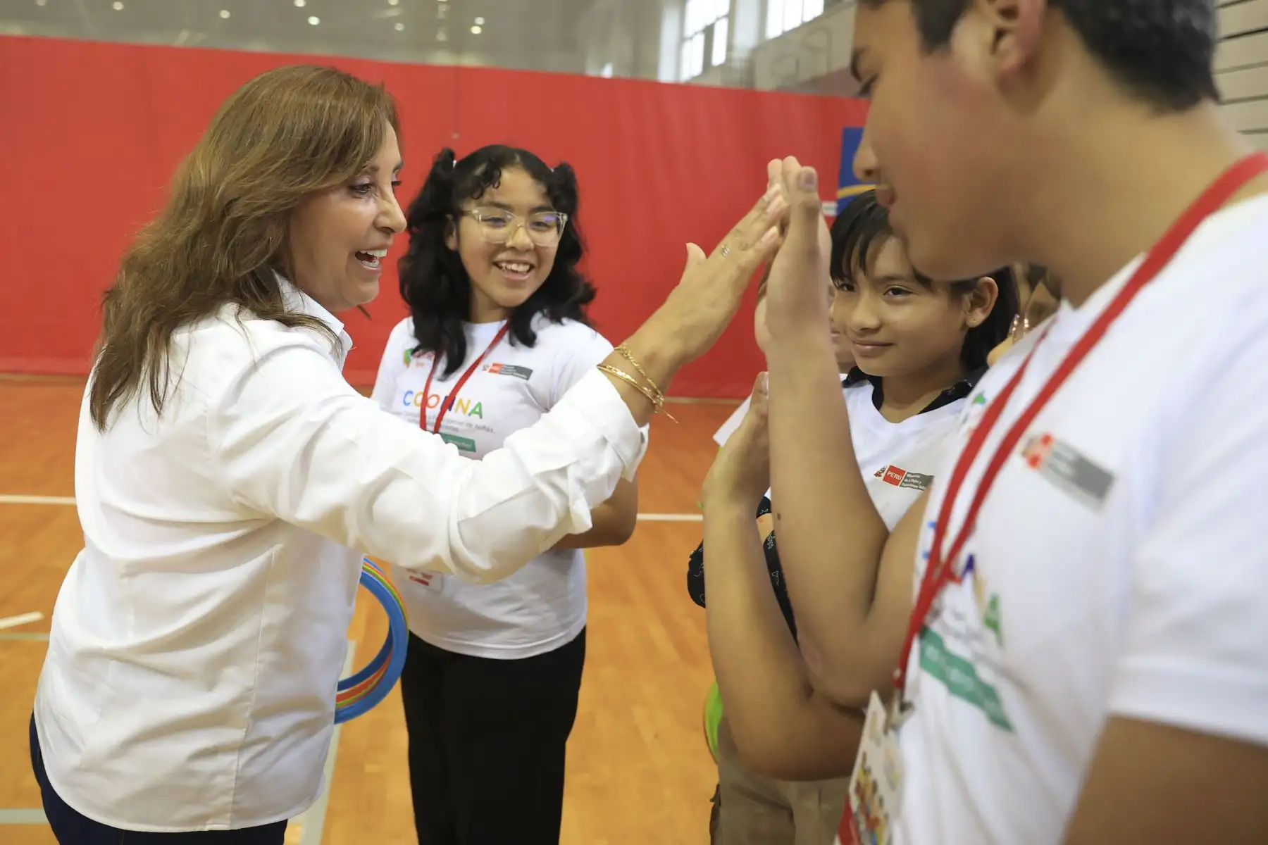 La presidenta Dina Boluarte participó de un encuentro con el Consejo Consultivo y Participativo de niñas, niños y adolescentes, en el marco del Día del Niño.
Foto: ANDINA/Presidencia Perú