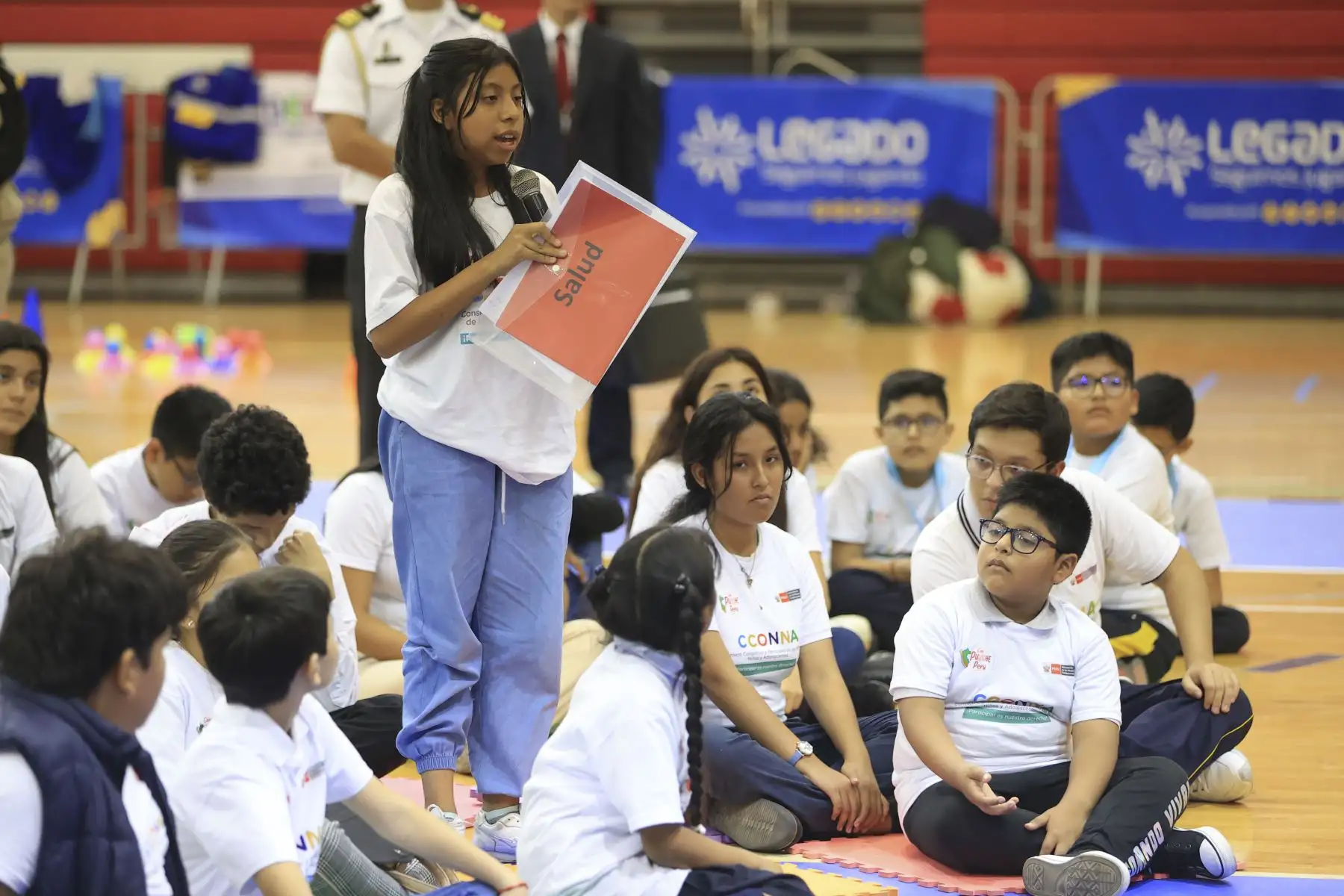 La presidenta Dina Boluarte participó de un encuentro con el Consejo Consultivo y Participativo de niñas, niños y adolescentes, en el marco del Día del Niño.
Foto: ANDINA/Presidencia Perú