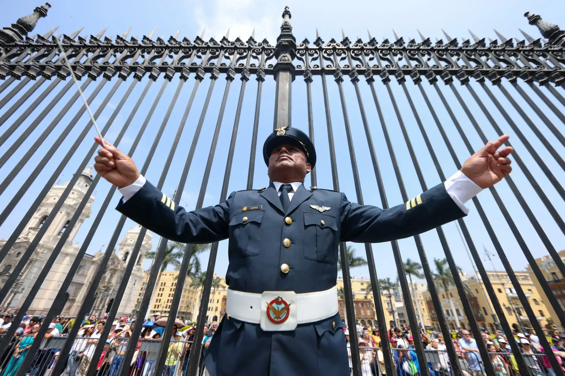 Palacio de Gobierno llevó a cabo este domingo una nueva edición del tradicional cambio de guardia en el Patio de Honor.
Foto: ANDINA/Prensa Presidencia