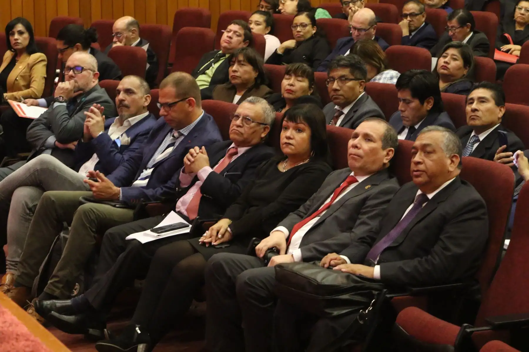 Esta jornada tiene gran importancia en un contexto de creciente inseguridad ciudadana por la que atraviesa el país, y que demanda procesos rápidos y sanciones ejemplares contra la delincuencia común.
Foto: ANDINA/ Héctor  Vinces