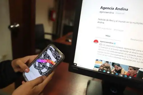 La nueva red social Threads tendrá una versión web luego del récord de usuarios de su aplicación móvil. Foto:ANDINA/Ricardo Cuba