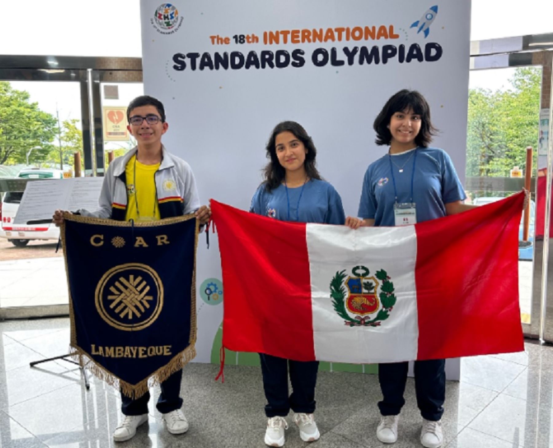 Estudiantes peruanos del Colegio de Alto Rendimiento (COAR) de Lambayeque ganaron la medalla de oro en la 18° edición de la Olimpiada Internacional de Normalización 2023 que se realizó en la ciudad de Gyeonggi-do en Corea del Sur