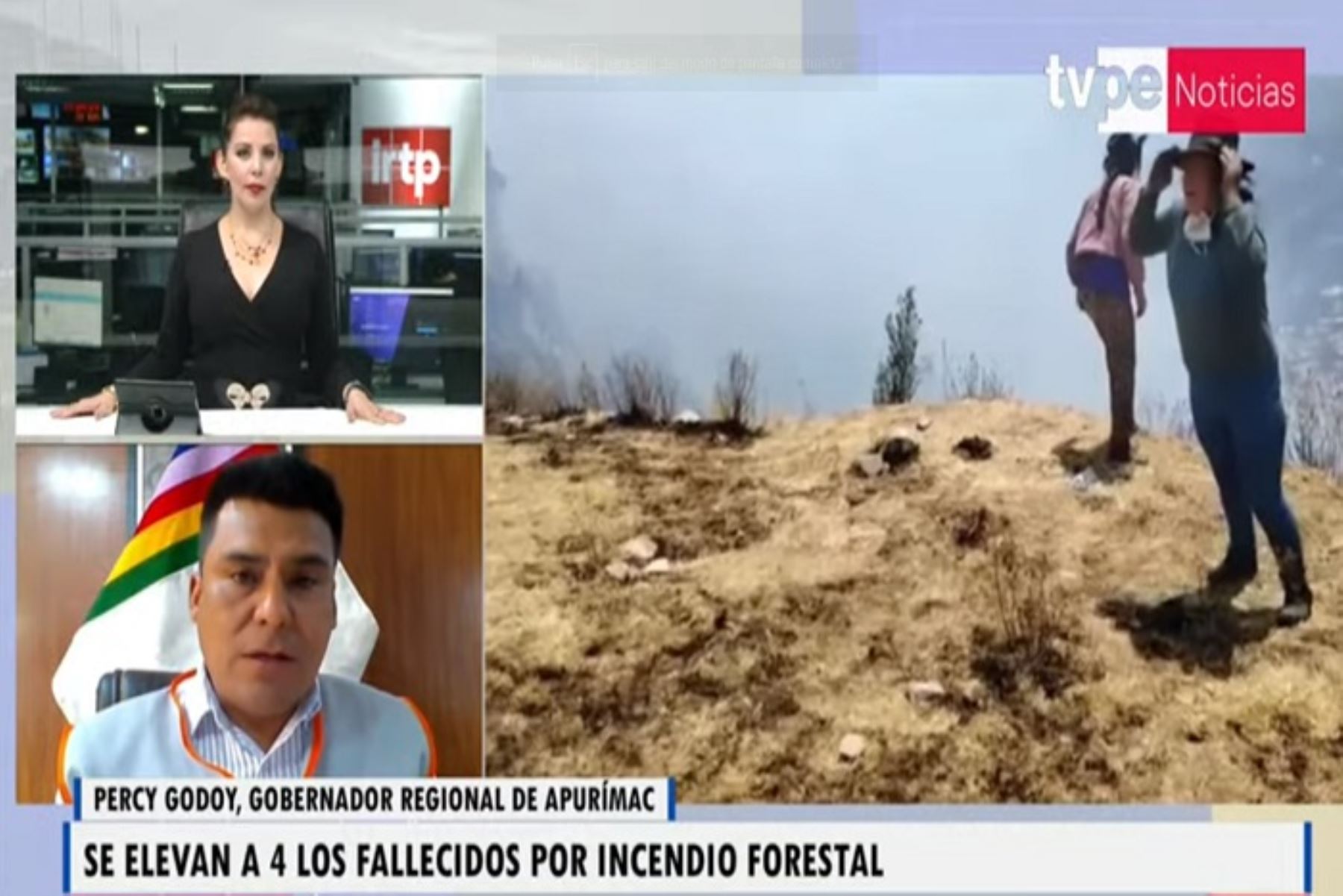 Incendio forestal en Apurímac: a 4 suman las víctimas al ser hallado un nuevo cuerpo