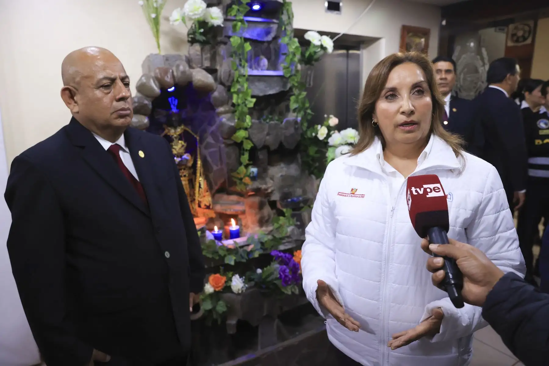 Visita inopinada de la presidenta Dina Boluarte a la Dirincri. Foto:ANDINA/Prensa Presidencia