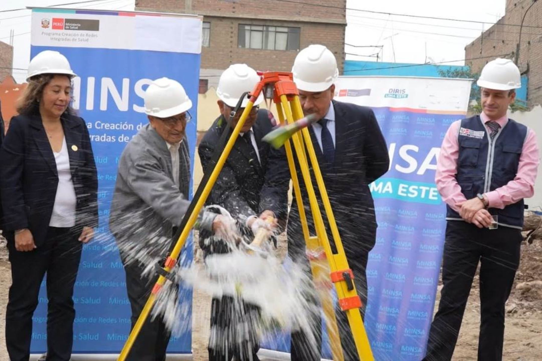 Ate: inician construcción de establecimiento de salud de contingencia “Fortaleza”. Foto: ANDINA/Difusión.