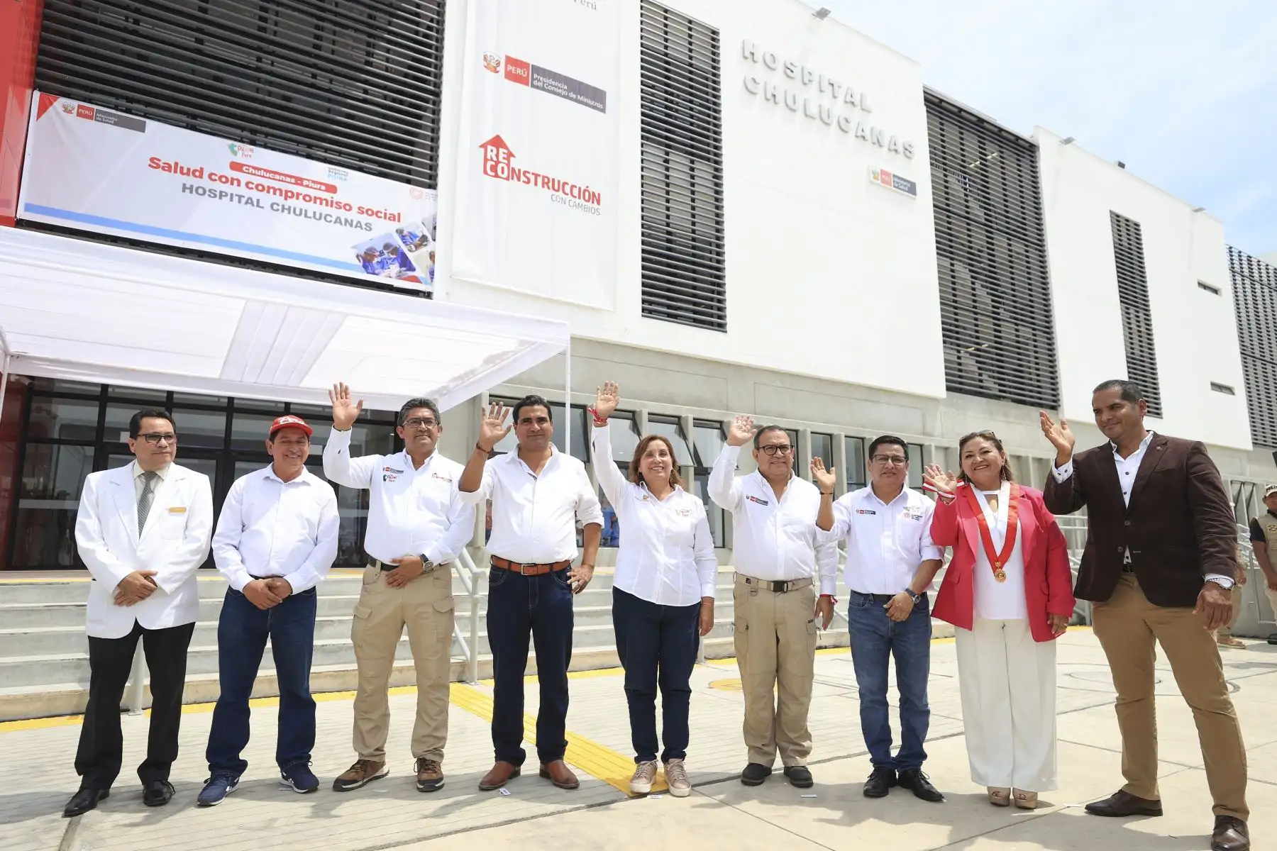 Presidenta Dina Boluarte inaugura Hospital Chulucanas en la región Piura. Foto: ANDINA/Prensa Presidencia