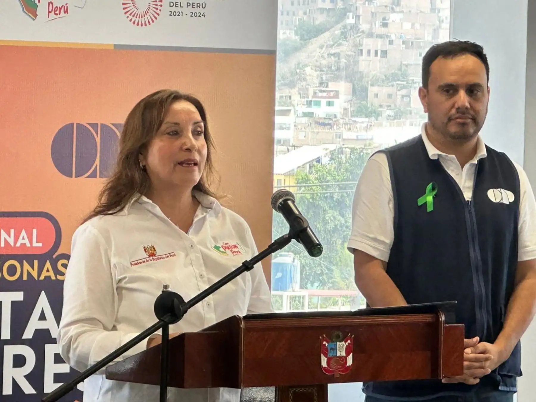 La presidenta de la República, Dina Boluarte, visita la Casa del Pensionista Yuyaq, a cargo de la Oficina de Normalización Previsional (ONP), ubicada en San Juan de Lurigancho. Foto: ANDINA/Ricardo Cuba