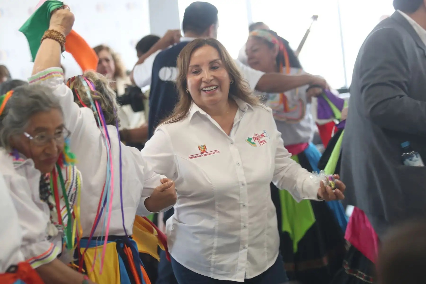 La presidenta de la República, Dina Boluarte, visita la Casa del Pensionista Yuyaq, a cargo de la Oficina de Normalización Previsional (ONP), ubicada en San Juan de Lurigancho. Foto: ANDINA/Ricardo Cuba