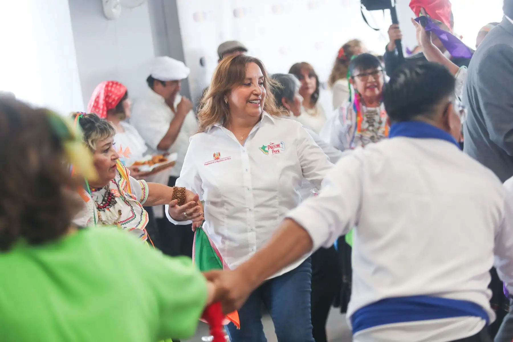 La presidenta de la República, Dina Boluarte, visita la Casa del Pensionista Yuyaq, a cargo de la Oficina de Normalización Previsional (ONP), ubicada en San Juan de Lurigancho. Foto: ANDINA/Ricardo Cuba