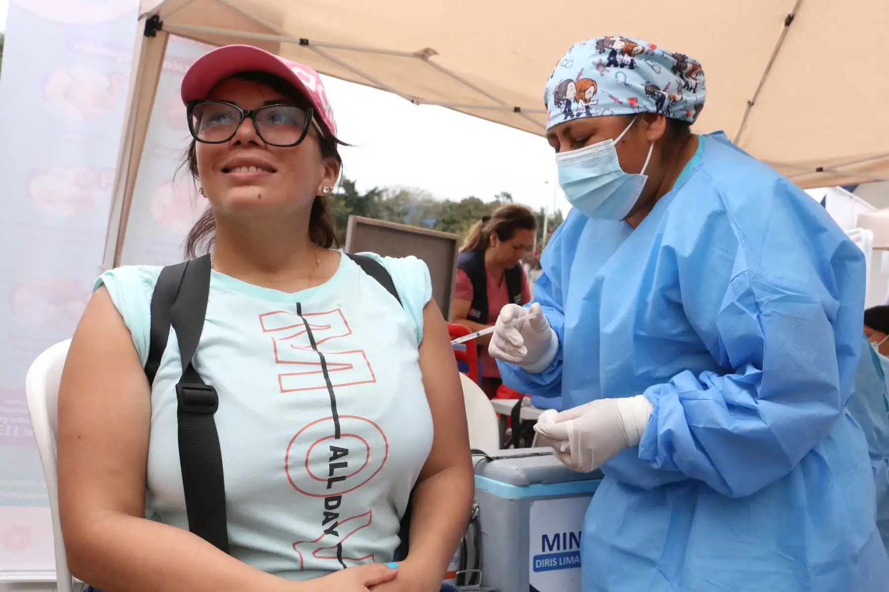 Ministerio de Salud instaló módulos de atención en festival del adulto mayor, en  campo de Marte.
Foto: MINSA