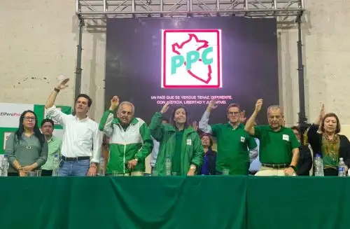 Dirigentes del Partido Popular Cristiano. ANDINA/Difusión