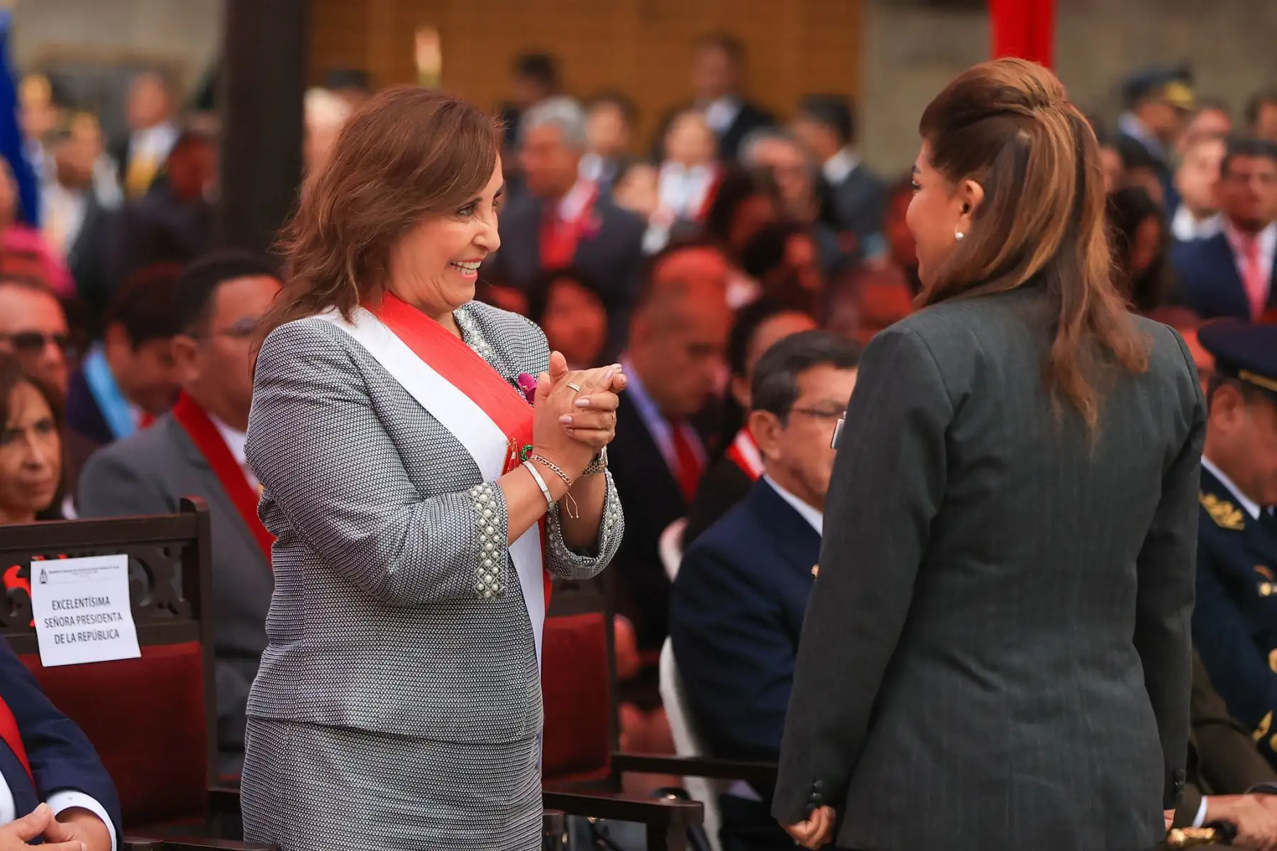 Presidenta Dina Boluarte participa homenaje a la mujer tacneña, en el marco del 94.° Aniversario de la Reincorporación de Tacna a la Heredad Nacional. Foto: ANDINA/Prensa Presidencia