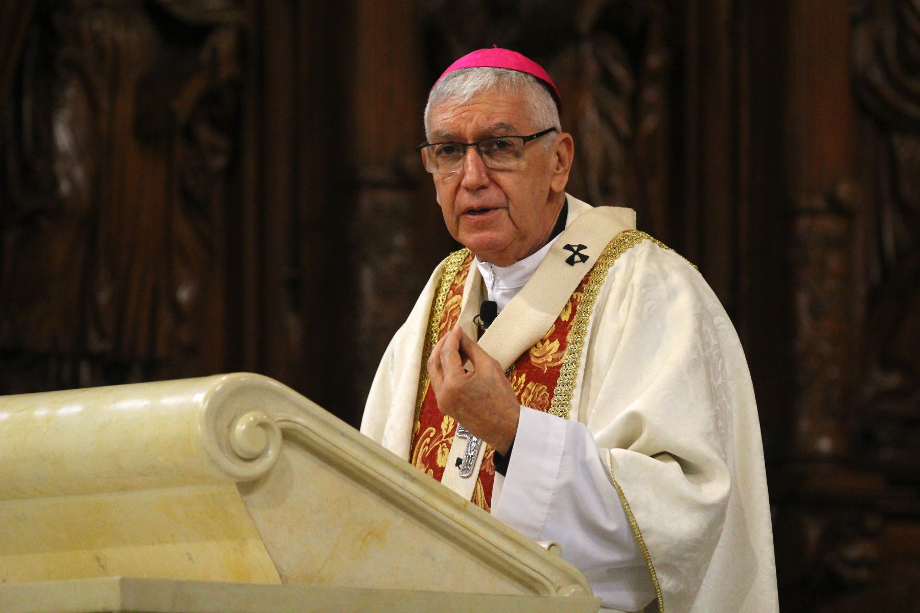 Monseñor Carlos Castillo, Arzobispo de Lima. Foto: ANDINA/archivo.