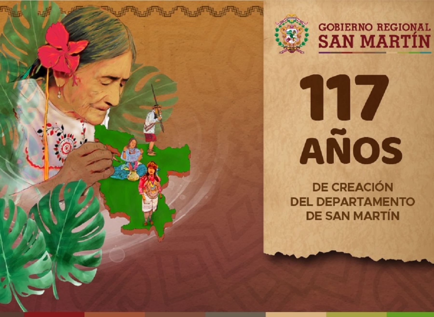 Con diversas actividades, la región San Martín celebrará su 117 aniversario de creación política como departamento. ANDINA/Difusión
