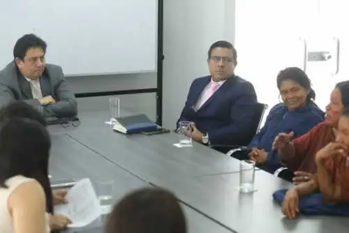 La reunión se desarrolló en la sede del Ministerio de Justicia. ANDINA/Difusión